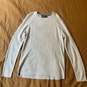 Mizzen+Main Light Gray Crewneck Sweater